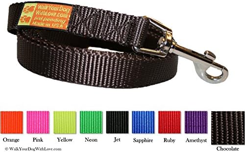 Unique Wide Handled Dog Lead Leashes, Sport Edition, 4 Versatile Styles, 10 Colors