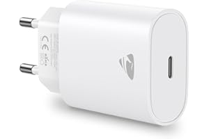 Aioneus Cargador USB C 20W Cargador iPhone Carga Rápido, PD 3.0 USBC Enchufe Pared Adaptador Tipo C Cabezal para iPhone 17 16 15 14 13 12 11 Pro MAX XR XS 8 7, iPad, Samsung
