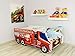 TODDLER CHILDREN KIDS BED INCLUDING MATTRESS CAR TRUCK (Fire Truck)