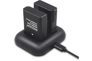 ENEGON EN-EL14/EL14a Replacement Battery 2-Pack and Rapid Dual Charger Kit Compatible with Nikon D5600 D5100 D5200 D5300 D5500 D3100 D3200 D3300 D3400 D3500 Df, Coolpix P7000 P7100 P7200 P7700, P7800