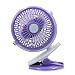 Produktbild flypro 360º drehbar Wechselrahmen Mini Tragbarer Fan Akku Persönlichen Handheld USB Desktop Fan für Baby Buggy Home Office Outdoor Reise Camping - violett