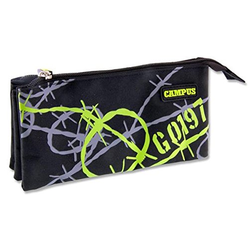 Premier papeler a Barbwire campus Estuche de 3 bolsillos Premier papeler a Barbwire campus Estuche de 3 bolsillos