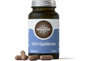 HIFAS DA TERRA - HIFAS-Equilibrium Extractos de Hongos Puros de Reishi, Melena de León y Cordyceps para Equilibrar el Bienestar Físico y Emocional - Bote 60 Cápsulas