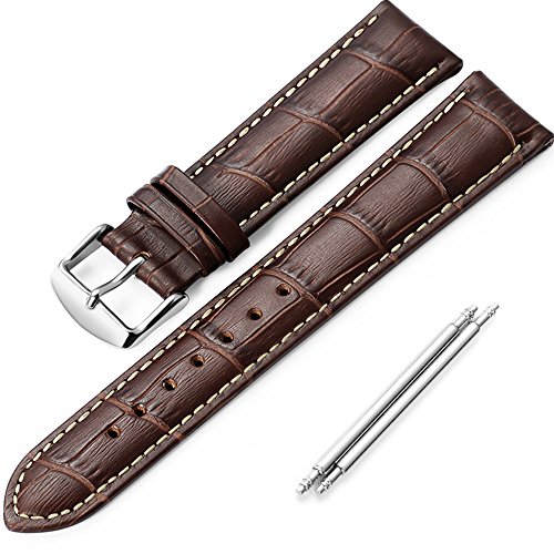 iStrap 22mm Rindleder Uhrenarmbnder mit Edelstahl Dornschliee Watch Bande Strap Baun iStrap 22mm Rindleder Uhrenarmbnder mit Edelstahl Dornschliee Watch Bande Strap Baun