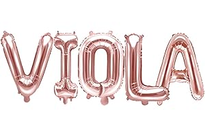 UNKNOW Palloncino FOIL MYLAR ROSA GOLD scritta nome VIOLA 35 cm