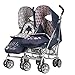 Obaby Leto Twin Stroller with Footmuffs (Little Cutie/ Sailor)