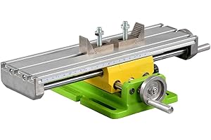 aleto Mini Bench Drill Adjustment MultifunctionWorktable Milling Working Cross Table Milling Machine Compound Drilling Slide Table for Bench Drill Adjustment X-Y