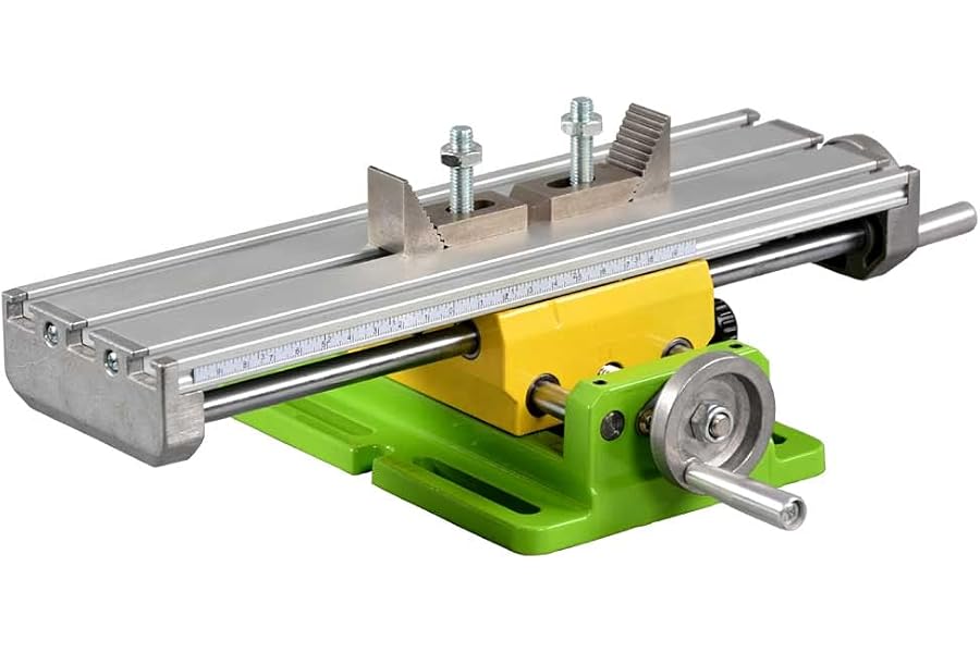 aleto Mini Bench Drill Adjustment MultifunctionWorktable Milling Working Cross Table Milling Machine Compound Drilling Slide Table for Bench Drill Adjustment X-Y