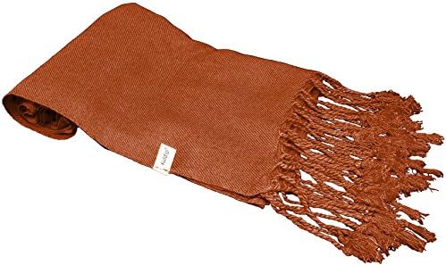 Kuldip Factory Seconds Pashmina Scarf Shawl Wrap Throw Milk Chocolate Brown
