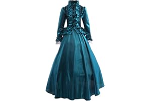 GRACEART Womens Medieval Victorian Fancy Dresses with Crinoline Palace Royal Masquerade Vintage Costume