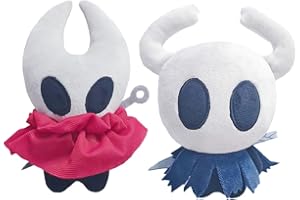 YLEAFUN Lot de 2 figurines en peluche Anime Hollow Silksong - 10 cm - En coton doux - Pour décoration de chambre à coucher, collection et armoire
