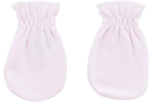 Cambrass – Manopla bebé antiarañazos – accesorios bebé recién nacido – guantes bebé algodón - Manopla de tricot para recién nacidos, talla única, color rosa