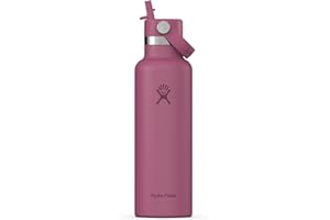 Hydro Flask Izolowana próżniowo butelka na wodę ze stali nierdzewnej ze szczelną zakrętką Flex oraz proszkową powłoką, Reef, 621 ml (21 oz)