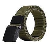 Duradero: construcción no metálica, sin níquel, cinturón hipoalergénico, se siente cómodo y fácil de llevar. Hebilla de plástico de alta calidad para una fácil y rápida limpieza en los puestos de control de seguridad. La hebilla no contiene ningún componente de metal, especialmente adecuado para alergia al metal, no es fácil de romper y agrietar.