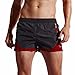 Produktbild URSING_Herren Badeshorts Beachshorts Boardshorts Kurze Badehose Schnell Trockend Boardshorts Schwimmshorts Schwimmen Trunks Wasserhose Sommer Shorts für Strand Surfen Laufen Wassersport (XL, Schwarz)