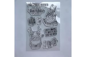 DZIXY Oltre 20 EUR 0 Spedizione Dwarf Words Holiday Timbri Clear Stamps for Card Making DIY Scrapbooking Crafting Album Silicone Seals Sets for Journaling Decoration