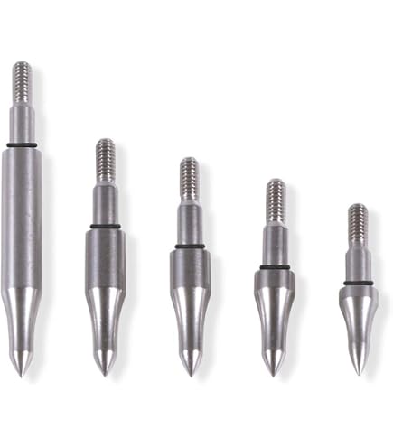 Milaem 12 Pointes De Flèche Acier Inoxydable 100 Grains – Pour Flèches Carbone, Verre Et Alu