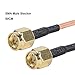 Produktbild Kingsea2 Stücke SMA Kabel,Kingsea 50cm SMA Stecker auf SMA Male Pigtail Kabel RG316 für Empfangsantenne WEBOost hochwertiges WLAN, Bluetooth, Antene Verlängerungskabel