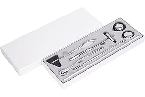 KADIMENDIUM Juego de Martillo Neurológico de 5 Uds., Juego de Martillo Médico Portátil Multifuncional de Acero Inoxidable, Juego de Martillo para Reflejos para el Examen del Sistema Nervioso