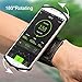 Produktbild Opard Sportarmband Handyhalterung 180° Drehbar Universell Passend für iPhone 6 7 Plus, Samsung Galaxy S7 S8 Edge (4 to 5,5 inch) Fitness Armband für Laufen, Joggen, Wandern