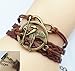 Produktbild Lederarmband The Hunger Games, Tribute von Panem, Symbol Spotttölpel und Unendlichkeit, braun
