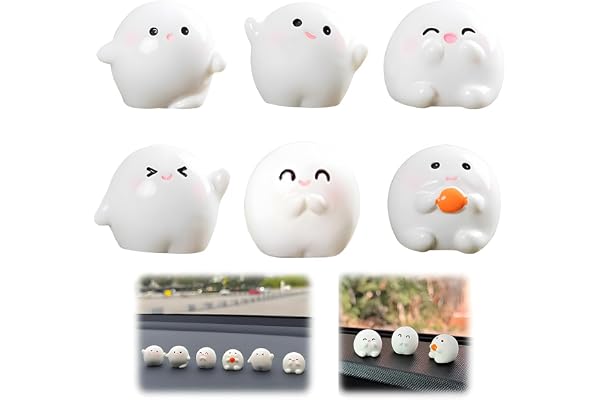Lot de 6 Accessoires de Voiture Mignon Anime pour Tableau de Bord Rétroviseur et Tableau de Bord Décoration de Studio Ghibli Décoration Amusante pour Rétroviseur de Voiture