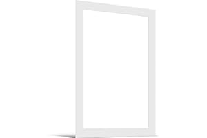 JUNOMI® Mount 50 x 70 cm External Dimensions - for DIN A2 Picture Format (42 x 59.4 cm) - 1.5 mm Thickness - Pure White