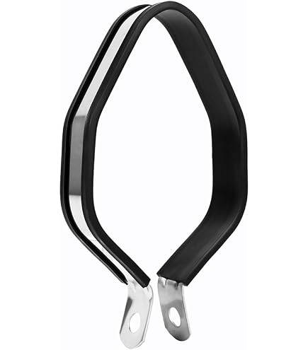 Support De Silencieux Moto En Acier Inoxydable - Collier De Fixation Demi-cercle Universel Pour Pot D'échappement - 6