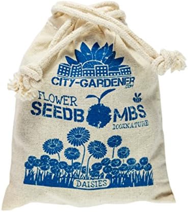 City Gardeners Seed Bombs "Daisies" - 10 walnut-sized seed bombs