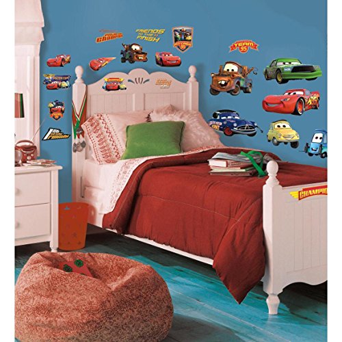 RoomMates RMK1520SCS RM – Disney Cars Piston Cup Champions Wandtattoo, PVC, Bunt, 29 x 13 x 2.5 cm - 3
