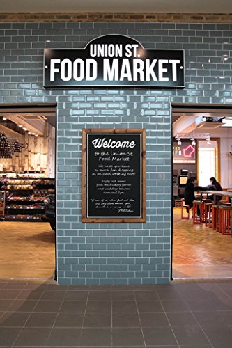 Chalkboards UK Premium A2 Framed Blackboard 695 X 515mm, Wood, Black, 69.5 x 51.5 x 3 cm