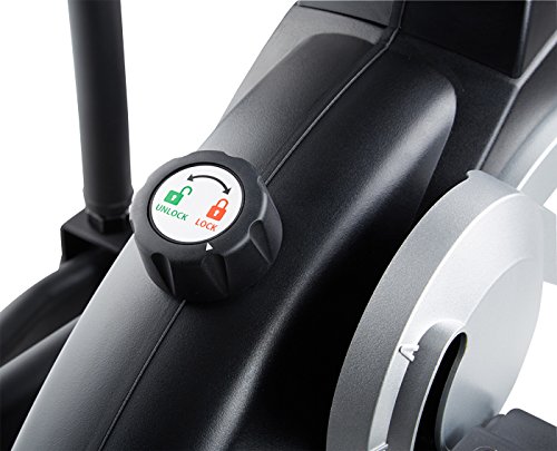 MAXXUS CROSSTRAINER CX 7.4, Ellipsentrainer mit 5-fach Schrittlängenverstellung! Flache, elliptische Bewegung wie beim Laufen. Elektr. gesteuertes Magnetbremssystem, Trainingsprogramme, HRC-Programm, Schienensystem für sanften Lauf. Auf unterschiedliche Körpergrößen einstellbare Schrittlänge. - 6