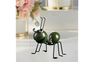 Cmeilau Adorno de pared de hormiga de metal, lindos acentos de jardín, valla de jardín, adornos de escultura en 3D, hormigas, barra de césped decorativa, dormitorio, sala de estar