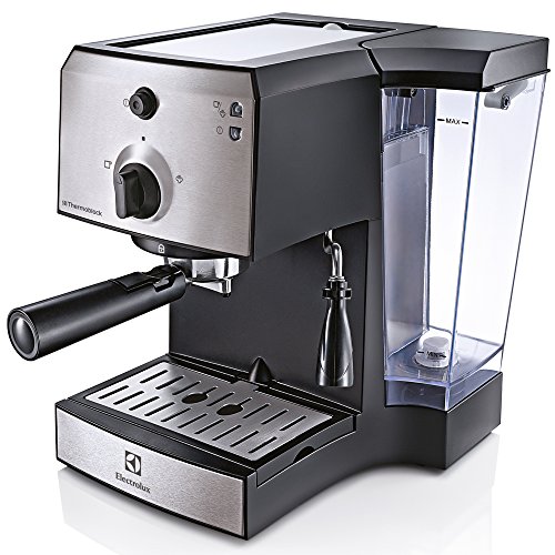 examen Electrolux EEA111 Machine à expresso manuelle et autonome, 1,25 l, 1 tasse, noir, acier inoxydable