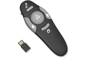 Cerolopy Presentation Clicker,328FT Wireless USB Powerpointer Clicker,Clicker for Powerpoint,2.4GHz Powerpoint PPT Clicker for Mac/Win/Computer/Laptop