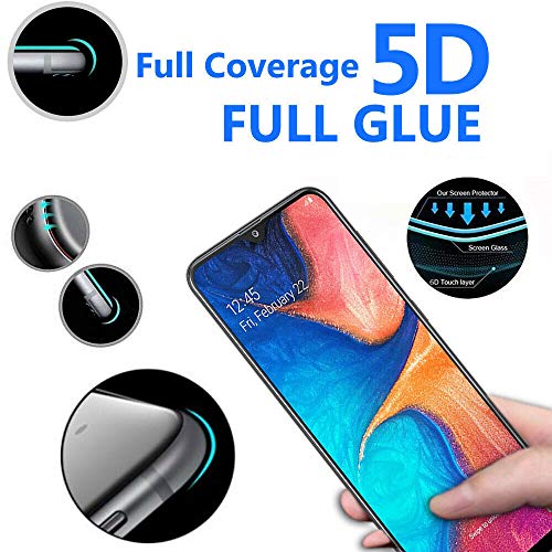 i-Tronixs Lot de 2 Films de Protection d'écran LCD en Verre trempé pour Samsung Galaxy A20 5D Full Screen Dureté 9H Anti-Rayures et incassable
