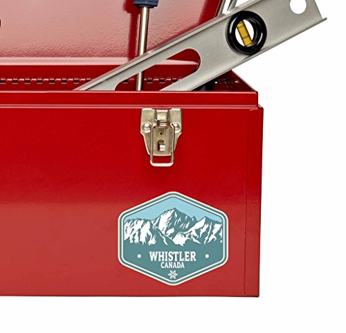 2 x Whistler Kanada Vinyl Aufkleber Aufkleber Laptop Auto Reise Gepäck Label Tag # 9771 – 10cm/100mm Wide - 4