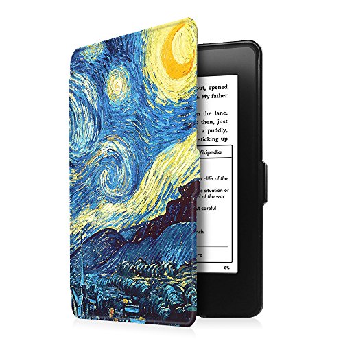 Fintie Kindle Paperwhite Hülle – Die dünnste und leichteste Smartshell Case Schutzhülle Tasche mit auto Sleep / Wake für den neuen Kindle Paperwhite 2016 (mit 300 ppi-Display, 6 Zoll, und integrierter Beleuchtung) und alle Modelle von 2012, 2013, 2014, 2015, Sternennacht - 9
