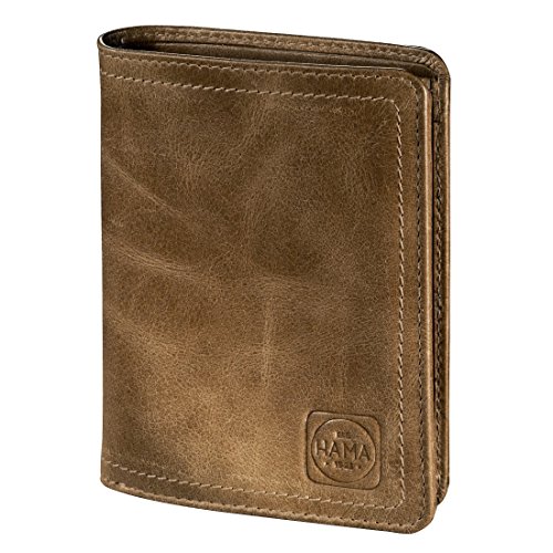 Preisvergleich Produktbild Hama est. 1923 Mailand Ledergeldbörse H4 tan