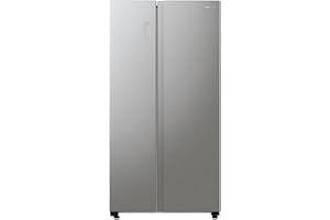 Hisense RS711N4ACE Frigorifero Side by Side, Grande capactià 550 litri, Inox, Total No Frost, Convert active zone, Classe E, Motore Inverter, Controllo Elettronico Touch, Cassetto Fresh Crisper