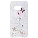 Produktbild spritech (TM) 3D Handmade Fashion Girl Frau Extreme Luxus Bling Strass DESIGN Schöner Rosa Schleife Decor Clear Hard Caver Fall, style-22, HTC M9