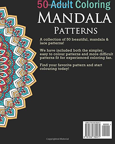 Adult Coloring Book - Mandalas #4: Coloring Book for Adults Featuring 50 High Definition Mandala Designs: Volume 20 (Hobby Habitat Coloring Books)