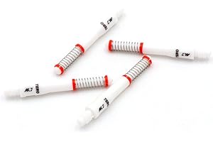 CUESOUL TERO AK7 Tiges de fléchettes à Ressort intégré télescopique, Lot de 4 pièces