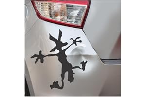 BYRON HOYLE Wile E Coyote Adesivi in vinile per auto, finestrini, decalcomanie fustellate, divertenti adesivi per computer portatili, adesivi per paraurti