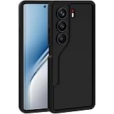 Spia Tecno Camon 40 Pro ile Uyumlu Kılıf Siyah Kamera Korumalı Tage Kapak (Tecno Camon 40 Pro ile Uyumlu, Siyah)