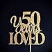 Produktbild 50 Years Loved Cake Topper 50 Cake Topper 50th Anniversary Cake Topper 50th Cake Topper 50th Cake Topper