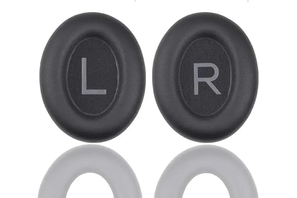 Öronkuddar Kompatibel med Bose QuietComfort 45 Hörlurar Reservkuddar Svart 1 par