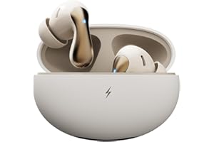 Fire-Boltt Newly Launched Aero Drift TWS Earbuds Custom EQ Wireless Bluetooth 5.4 Music & App Support 50H Playtime Battery Display Fast Charging Case 50ms Low Latency Touch Controls Sandstone Beige