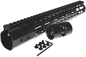 HWZ 7" 9" 10" 12" 13.5" 15" AR15 Free Float Keymod Handguard Picatinny Rail with Barrel Nut for Hunting Tactical