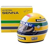 senna helmet Saison: 1988 UBH Ayrton Senna McLaren MP4/4 #12 World Champion Formel 1 1988 Helm 1:2